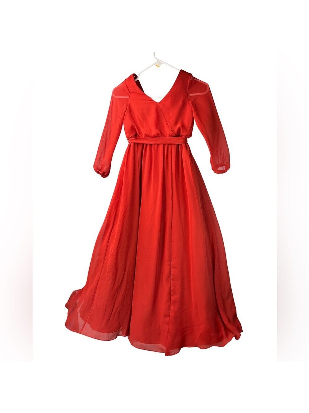 Azazie Angelica Rust Formal Kids Dress Girl Size 6 - Picture 6 of 7